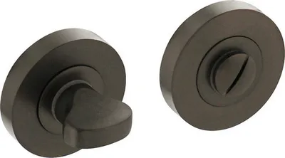 Produktbild von Rosettenpaar Intersteel WC rund anthrazit matt Ø 52 mm