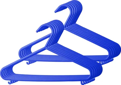 Produktbild von Bieco Kleiderbügel Kinder 16St Dunkelblau | Länge ca 30cm | Baby Kleiderbügel | Kunststoff Kleiderbügel Kinder Baby | Baby Organiser Für Kleiderschrank | Kleiderbügel Baby | Baby Clothes Hangers