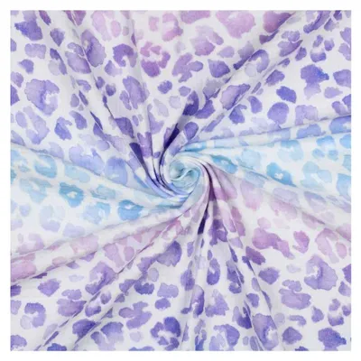 Produktbild von Musselin mit Leo-Muster, Meterware, 50 cm