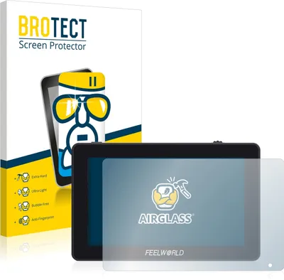 Produktbild von BROTECT Schutzglas für Feelworld F6 Plus Schutzfolie Panzer Folie Glas Display Schutz klar