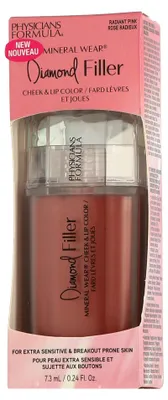 Produktbild von Physicians Formula Mineral Wear Diamond Filler Cheek & Lip Color Radiant Pink (7,3 ml)
