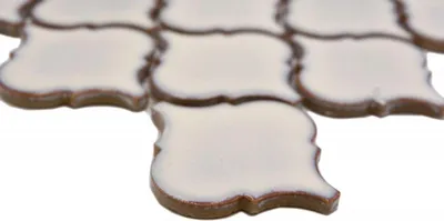 Produktbild von Handmuster Keramikmosaik Mosaikfliesen altweiss glänzend Wand Boden Küche Bad Dusche MOS13-PAW5_m