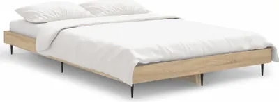Obrázok produktu pre vidaXL Rám postele bez matraca Sonoma dub 120x190 cm materiál na báze dreva