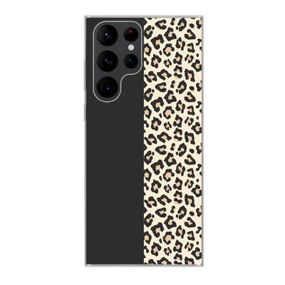 Produktbild von MuchoWow® Handyhülle Schutzhülle Hülle für Samsung Galaxy S22 Ultra Tiere - Muster - Panther Silikon Softcase Handy Hülle - Abbildung