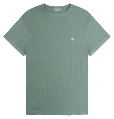 Produktbild von Bavarian Caps T-Shirt "Edelweiß Feinstrick" - grüngrau L