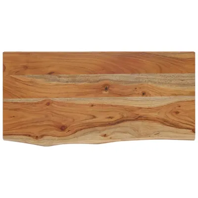 Immagine prodotto di vidaXL Mensola a muro 60x30x3,8 cm rettangolare in legno massiccio di acacia bordo albero
