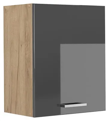 Produktbild von Hängeschrank Vicco R-Line Anthrazit Hochglanz/Goldkraft Eiche 50 cm, Model 70044