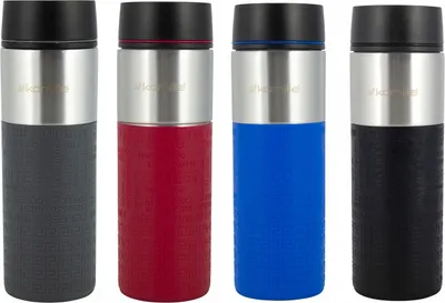 Produktbild von Thermobecher aus Edelstahl 420 ml mit rutschfester Beschichtung KAMILLE KM-2098