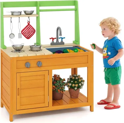 Produktbild von Outdoor-Matschküche für Kinder mit Herd und Wasserhahn
