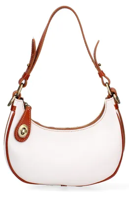Obrázek produktu pro Dámská Kabelka Přes Rameno Pravá Kůže Hovězí Zip a Odnímatelný Popruh Camel-Tan UNICA 25x18x8 cm 5589-Cognac