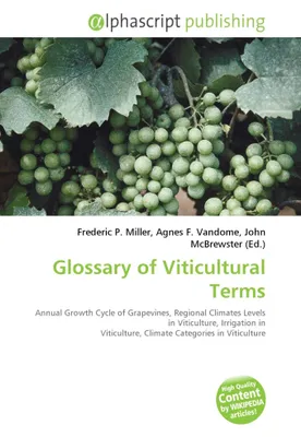 Produktbild von Glossary of Viticultural Terms