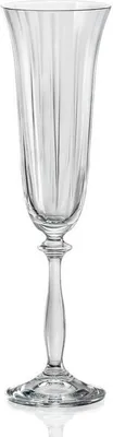 Produktbild von Sektgläser Sektglas Kristallglas Angela Optic geriffelt klar 190 ml 6er Set Bohemia Crystalex