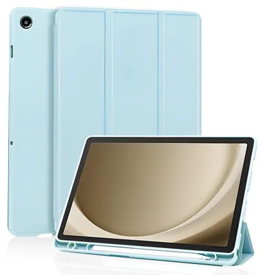 Obrázok produktu pre Techsuit - Flex Trifold obal s držiakom na stylus pre Samsung Galaxy Tab A11 Plus / A9 Plus - svetlomodrý