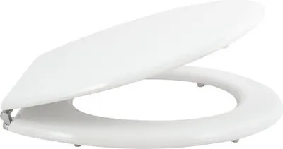 Image de Abattant Wc Mdf Blanc Robustesse Mdf & Charnières Zinc Durables - Msv Spirella
