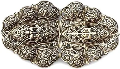 Produktbild von Goldschmuck-Dirndl-Gesp 90mmx50mm