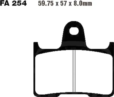 Produktbild von Bremsbeläge Hinterrad für Suzuki GSX 1400 Baujahr 2002-2007 Bremsklotz von EBC - Neu