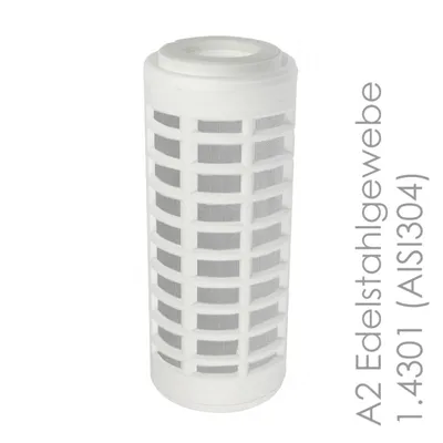 Produktbild von GT Ersatzfilter Filter für Bypass Messzelle (50 Micron) A2 Edelstahlgewebe (1.4301 / AISI304) - Durchmesser 50mm / Höhe 127mm inkl. Dichtungen 2 Stück