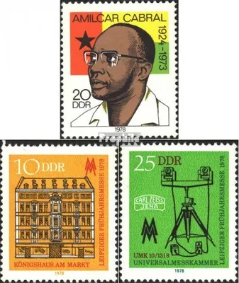 Produktbild von Briefmarken DDR 1978 Mi 2293,2308-2309 (kompl.Ausgaben) postfrisch 5.Todestag von Cabral