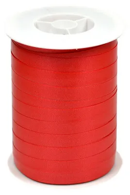 Produktbild von Geschenkband Ringelband 10mm x 250m Rolle Rot