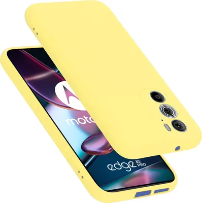 Produktbild von Cadorabo Schutzhülle für Motorola EDGE 30 PRO / EDGE+ Hülle in Gelb Handyhülle Case Cover TPU Etui