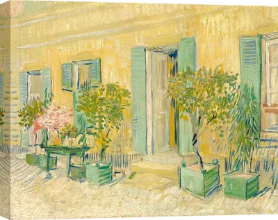 Produktbild von Kunstdruck auf Leinwand – Vincent van Gogh, Außenansicht eines Restaurants in Asnières, 1887 - 80x60 cm