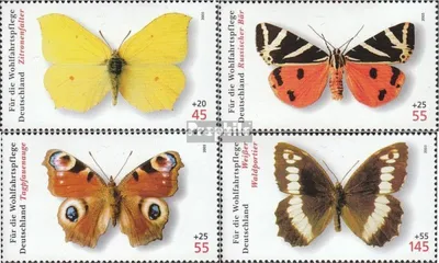 Produktbild von Briefmarken BRD (BR.Deutschland) 2005 Mi 2500-2503 (kompl.Ausg.) postfrisch Schmetterlinge