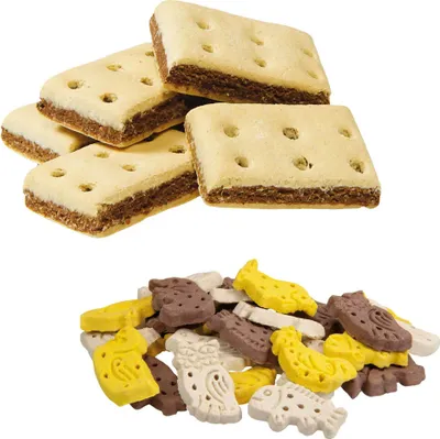 Produktbild von 1,5 Kg - Schecker Set - Hundekekse mit Pansen 1kg + Tierfiguren Mix 500g - krümeln nicht
