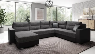 Produktbild von Couchgarnitur Sofa Sofagarnitur Captain U mit Schlaffunktion Wohnlandschaft