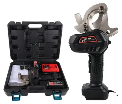Zdjęcie produktu dla Nożyce do kabli, napięcie 18V, bateria 5,0Ah, możliwość cięcia kabli miedzianych o przekroju do 3×120mm², kompaktowa konstrukcja, napęd elektryczny