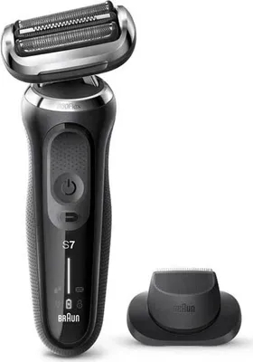 Produktbild von Braun Series 7 70-N1200s, Folienschaber, Schwarz, 360° Flex, Edelstahl, Tasten, LED