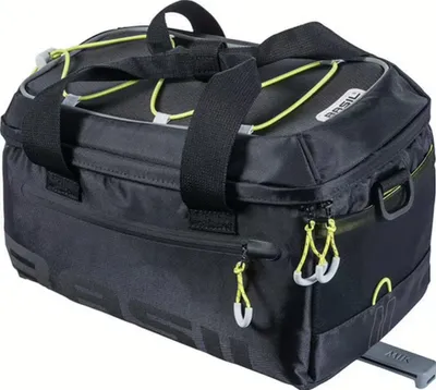 Produktbild von BASIL Gepäckträger-Tasche "Miles MIK 2.0", schwarz lime