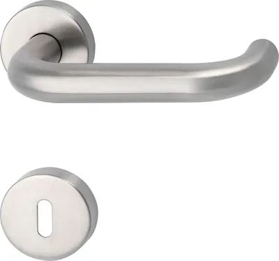 Image de Garniture à béquilles MARCHESI HARMONIE - sur rosace BB, 38 - 45, inox mat