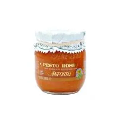Produktbild von Rotes Pesto mit Basilikum Genovese DOP 180 gr Olio Anfosso