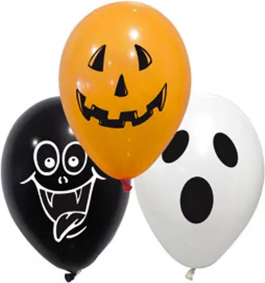 Immagine prodotto di Palloncini di Halloween Set di palloncini con motivi spaventosi, 10 pezzi