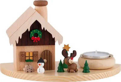 Imagen del producto de Casa de chimenea navideña (10,5 cm) de Ullrich Kunsthandwerk