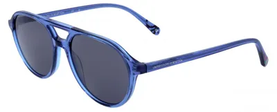 Zdjęcie produktu dla Okulary przeciwsłoneczne męskie Benetton BEO1061 Crystal blue 53/16/145