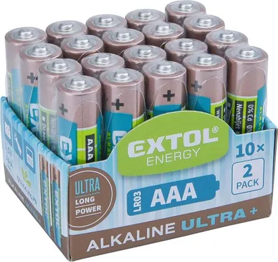 Immagine prodotto di baterie alkalické, 20ks, 1,5V AAA (LR03)