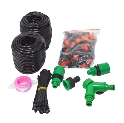 Image de Kit de système d'arrosage 149 pièces, système d'arrosage goutte-à-goutte automatique de 30 m pour le jardin