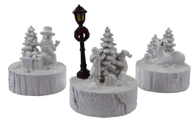 Produktbild von Weihnachtsfigur mit Licht und 3 Motiven
