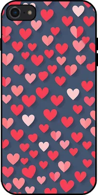 Produktbild von Smartphonica Telefon Fall fit für iPhone 7/8 mit rosa und roten Herzen Impressum - TPU Backcover Fall mit rosa und roten Herzen Design