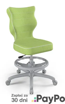 Zdjęcie produktu dla Krzesło Wzrostowe Dla Dzieci I Młodzieży, Ergonomiczne Krzesło Do Biurka, Dla Osób O Wzroście 146-176 Cm, Kolor: Szary (Visto 05), Z Podniesioną Podnóżkiem
