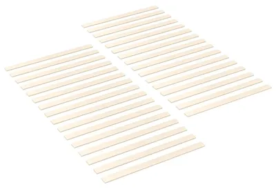 Productafbeelding van vidaXL lattenbodem, 32 stuks, naturel, 90 x 6 x 1,3 cm, massief grenenhout