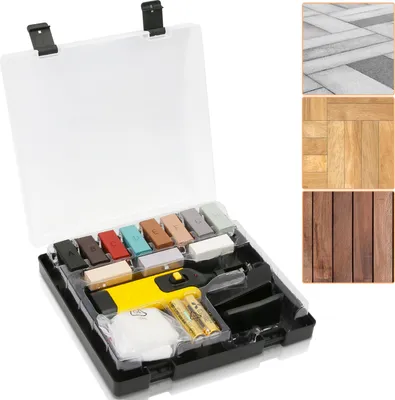 Produktbild von Jopassy Reparatur-Set Fliesen & Steinböden 17tlg. Bodenreparatur inkl. Wachsschmelzer Steingut Blumentöpfe Oberflächen aus Keramik zum Ausbessern