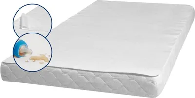 Produktbild von Wasserdichte und atmungsaktive Molton-Betteinlage für Kinderbetten,  Standard 100, 50 x 70 cm