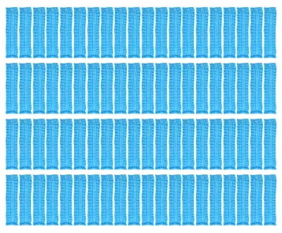 Image de 100 protections jetables pour coussinets d'écouteurs, extensibles, coussinets d'écouteurs hygiéniques pour la plupart des casques, couleur bleue
