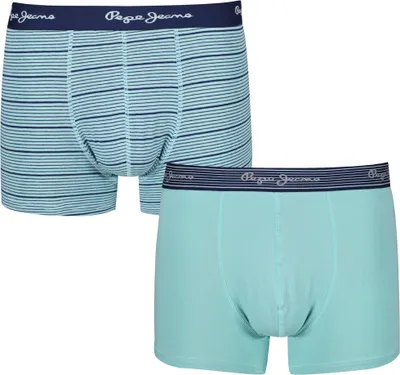Produktbild von Pepe Jeans Mens Trunk YURI 2er Pack Dark Aqua
