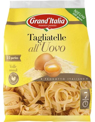 Produktbild von Grand'Italia Tagliatelle all'Uovo 250g – Frische Eiernudeln, traditionelle Pasta