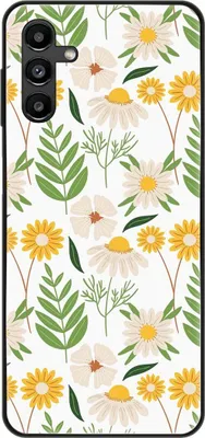 Produktbild von König Design Hülle kompatibel mit Samsung Galaxy A13 5G Kunststoff Soft Handyhülle - Handy Case Blumenmuster 2