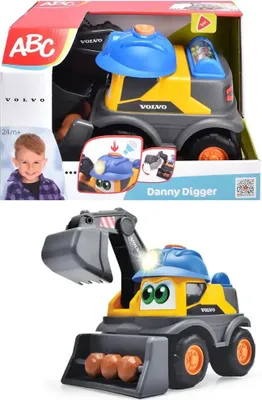 Image de Dickie ABC - Danny Diger véhicule avec hochet 26 cm