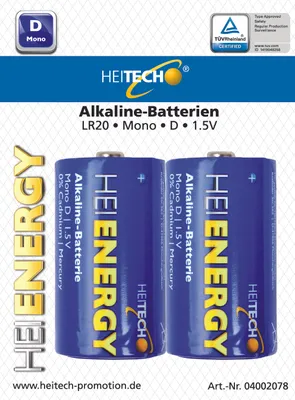 Produktbild von Alkaline Batterien Mono/D 2er-Pack